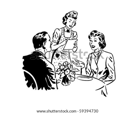 50s Woman Food Clip Art Stock Photos, Images, & Pictures | Shutterstock