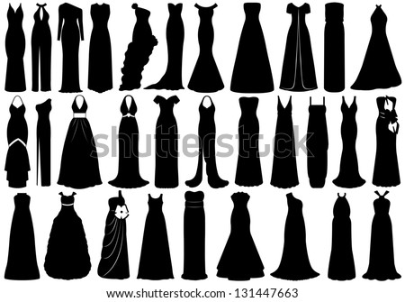 Dress silhouette Stock Photos, Images, & Pictures | Shutterstock