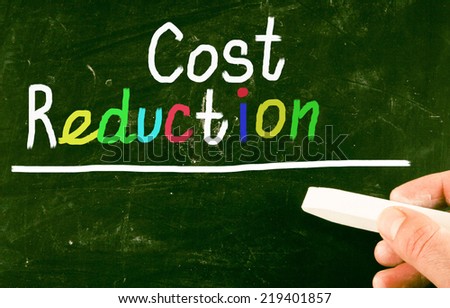 cost reduction - stock photo