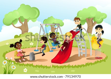 Kids Playground Stock Photos, Images, & Pictures | Shutterstock