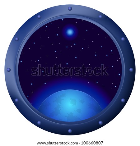 Stock Images similar to ID 74998687 - spaceship window porthole with...