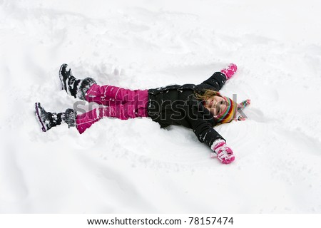 Snow angel Stock Photos, Images, & Pictures | Shutterstock