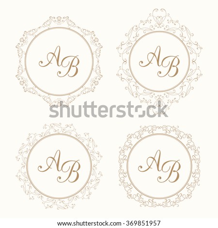 Monogram Frame Stock Photos, Images, & Pictures | Shutterstock