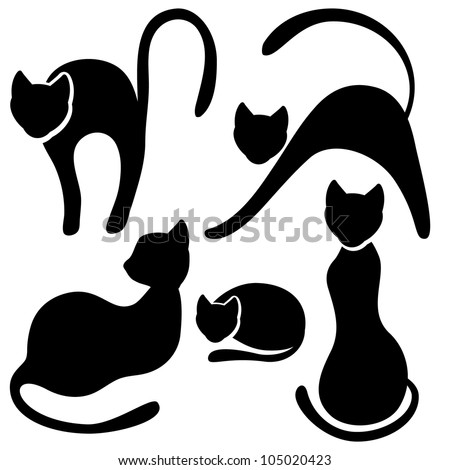 Black cat silhouette Stock Photos, Images, & Pictures | Shutterstock