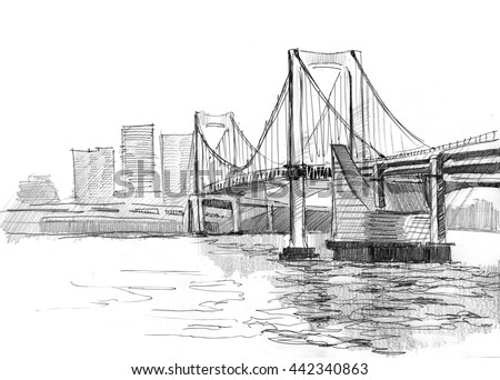 Rainbow Bridge Japan Stock Illustrations & Cartoons | Shutterstock