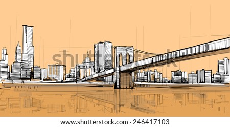 Bridge Drawing Stock Photos, Images, & Pictures | Shutterstock