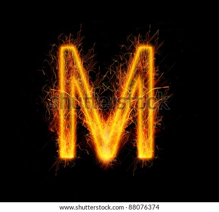 Fiery Letter M Font Stock Photos, Images, & Pictures | Shutterstock