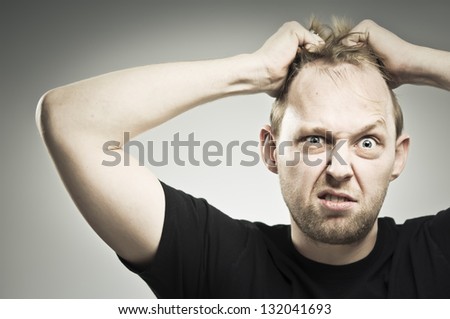 Man Pulling Hair Stock Photos, Images, & Pictures | Shutterstock