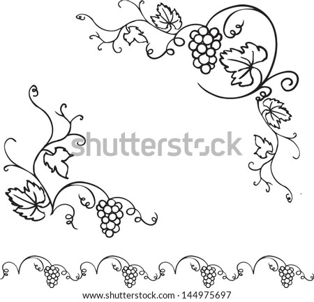 Grape Vine Border Stock Photos, Images, & Pictures | Shutterstock