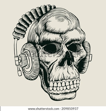 Skull headphones Stock Photos, Images, & Pictures | Shutterstock