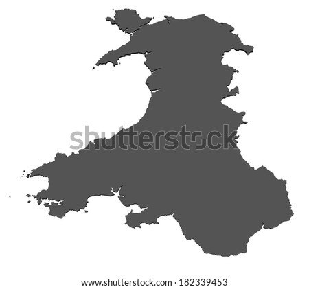 Wales Map Stock Photos, Images, & Pictures | Shutterstock