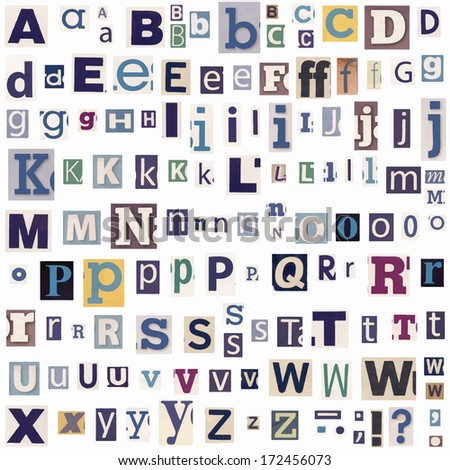 Magazine letters Stock Photos, Images, & Pictures | Shutterstock