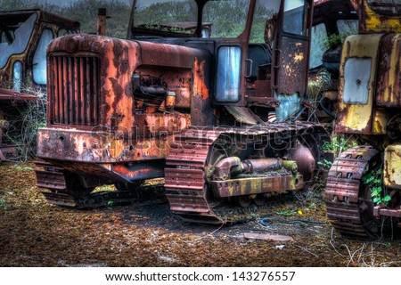 Abandoned bulldozer Stock Photos, Images, & Pictures | Shutterstock