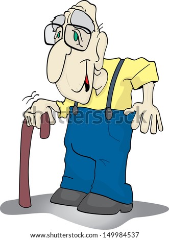 Stock Images similar to ID 132297044 - grumpy old man. vector clip art ...