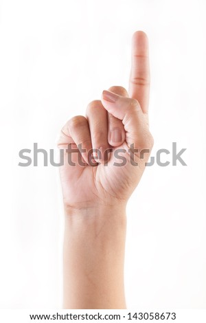 Number 1 Hand Gesture Stock Photos, Images, & Pictures | Shutterstock