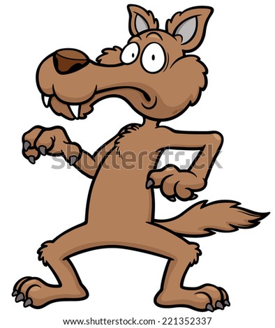 Wolf Scared Free Vector / 4Vector