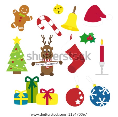 Christmas Candle clip art Free Vector / 4Vector